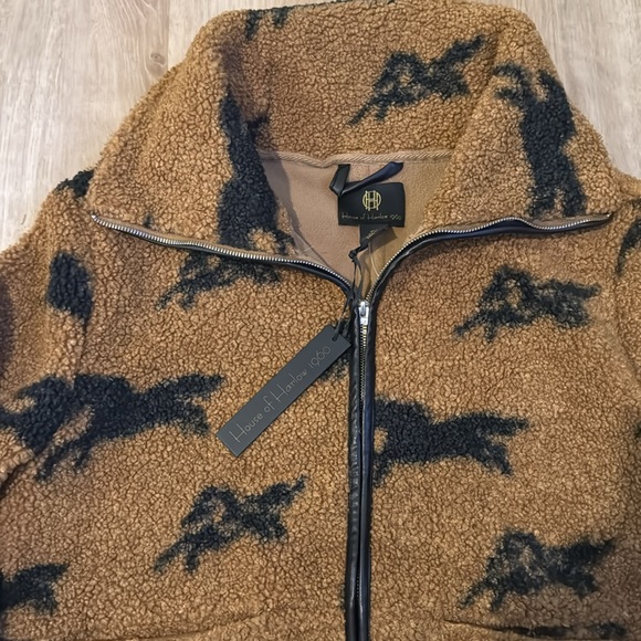 House of Harlow 1960 Horse Sherpa Jacket sz S - Picture 3 of 10